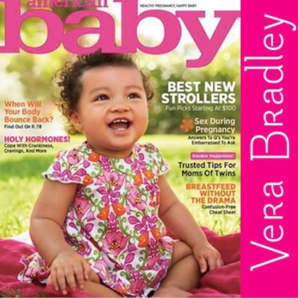 Vera Bradley | "Lilli Bell" Girls Ruffle Cap Sleeve Dress | Size 6-9 Months